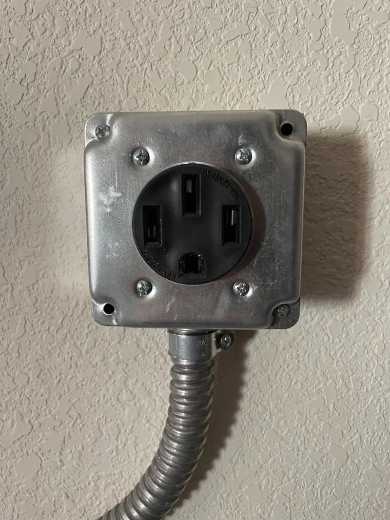 NEMA 14-50 outlet installed for Smart Home Electrical in San Tan Valley